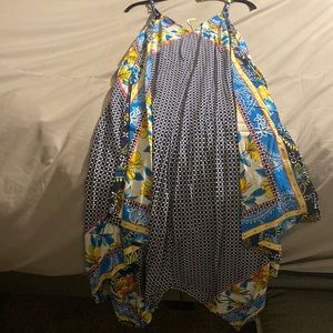 Tommy Bahama sun lilies engineer scarf dress, size small